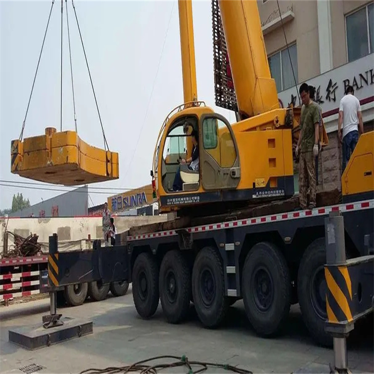 石家庄新华当地吊车出租|机器吊装|75吨|工厂搬迁服务